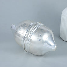 Classic Floral Silver Nariyal