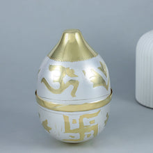 Om Swastik Silver Nariyal