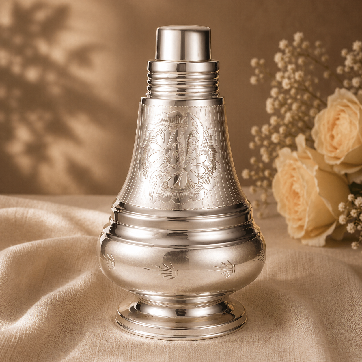 Classic Engraved Silver Surai Set