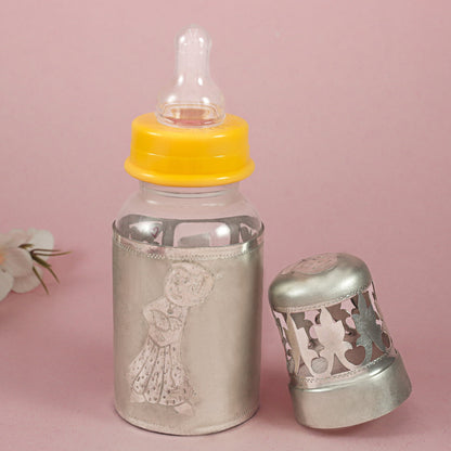 Classy Silver Baby Bottle