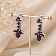 Devanshi Scarlet Shine Silver Earrings