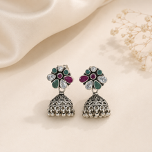 Mishti Traditional Color Silver Jhumki