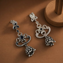 Pranavi Ethnic Noir Silver Earrings