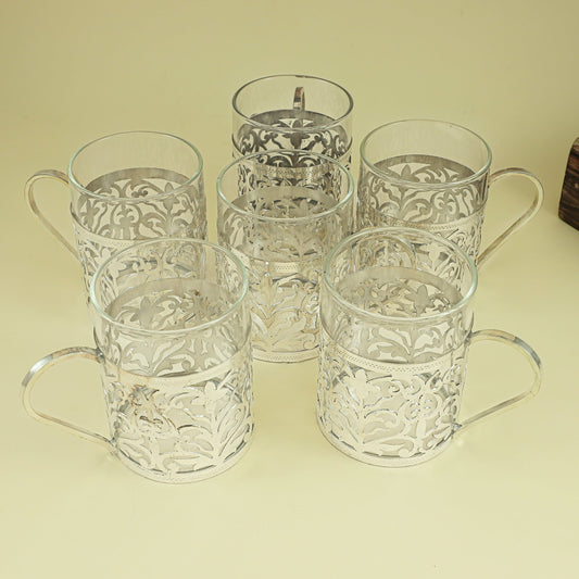 Fancy Silver Cup Set