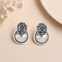 Riya Tribal Dome Silver Earrings