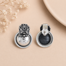Riya Tribal Dome Silver Earrings