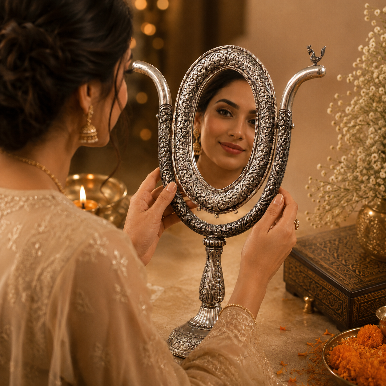 Beautiful Silver Mirror