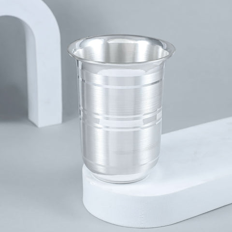 Modern Linework Silver Glass