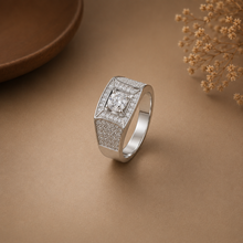 Yuvan Hexa Shine Silver Ring For Him