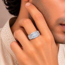 Yuvan Hexa Shine Silver Ring For Him