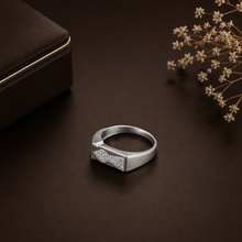 Aarush Signet Style Silver Ring For Him