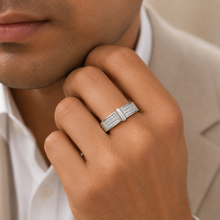 Akshay Sleek Designer Silver Ring For Him