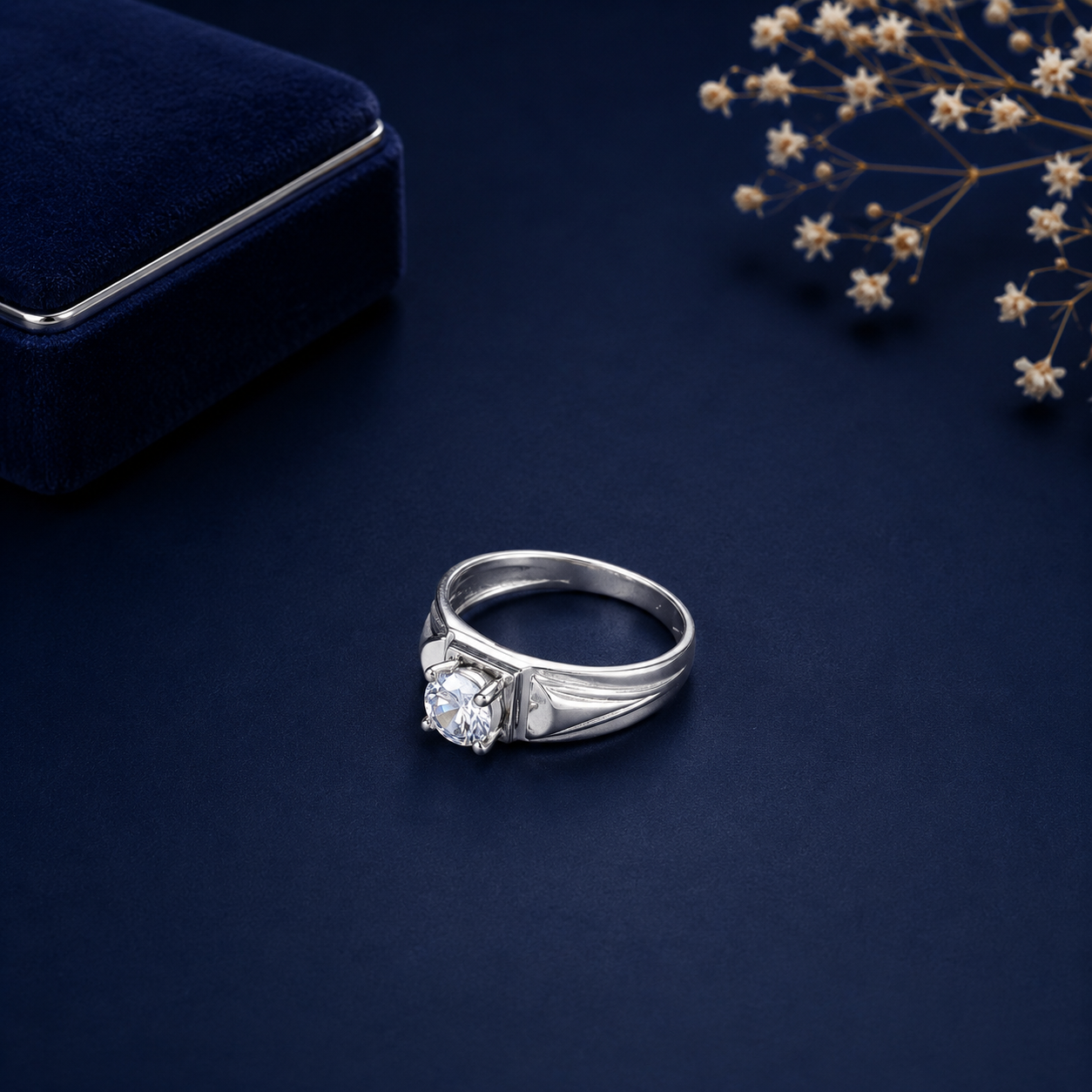 Jatin Imperial Shine Silver Ring For Him
