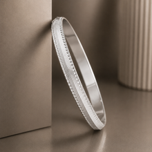 Sumit Fine Line Silver Kada  For Him