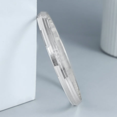 Tarun Multi Line Silver Kada For Him