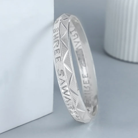 Shree Aura  Silver Kada For Him
