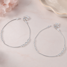 Eshwari Subtle Shine Silver Anklets