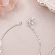Eshwari Subtle Shine Silver Anklets