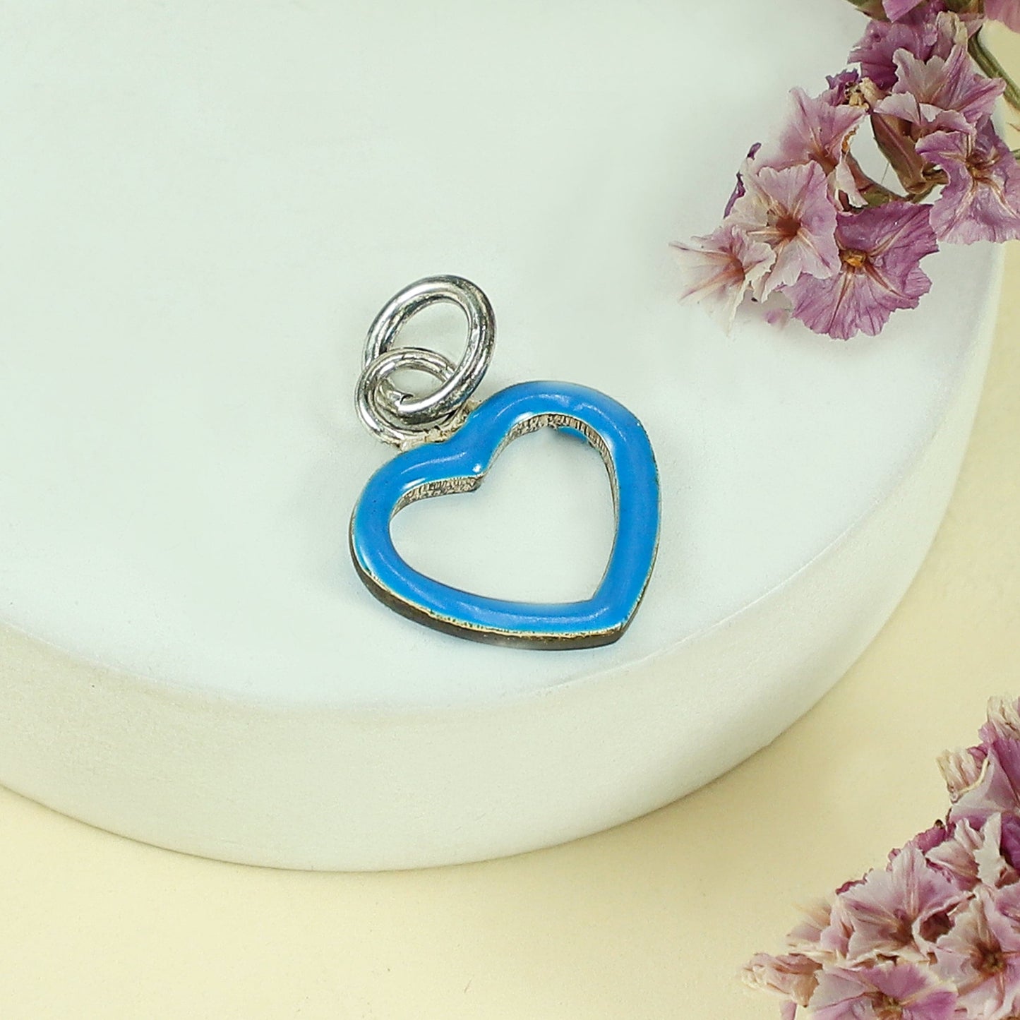 Charming Heart Silver Pendant For Baby