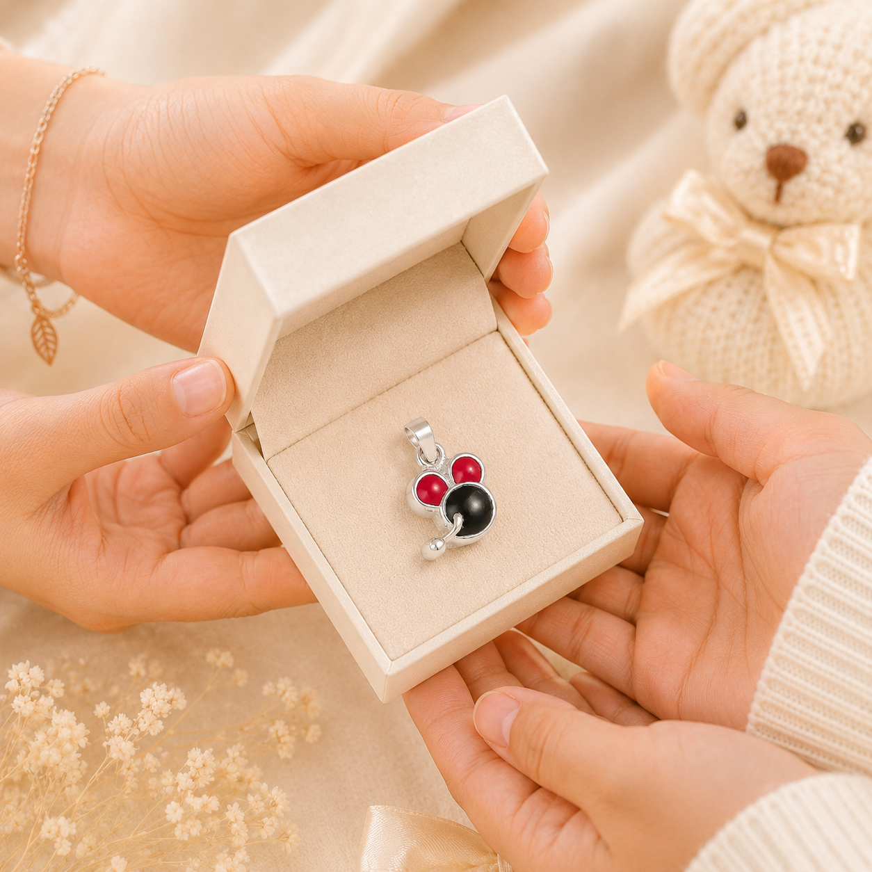 Charming Silver Pendant For Baby