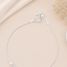 Inaya Everyday Bead Silver Anklets