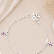 Barkha Twinkle Charm Silver Anklets