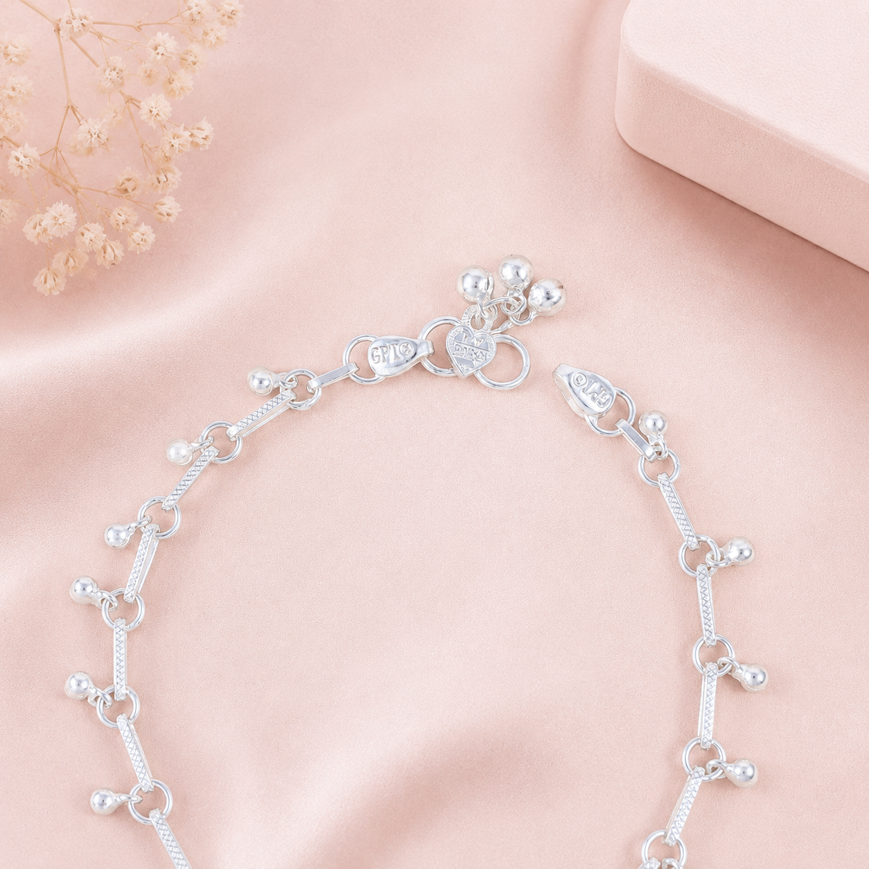 Himani Swan Inspired Silver Anklets