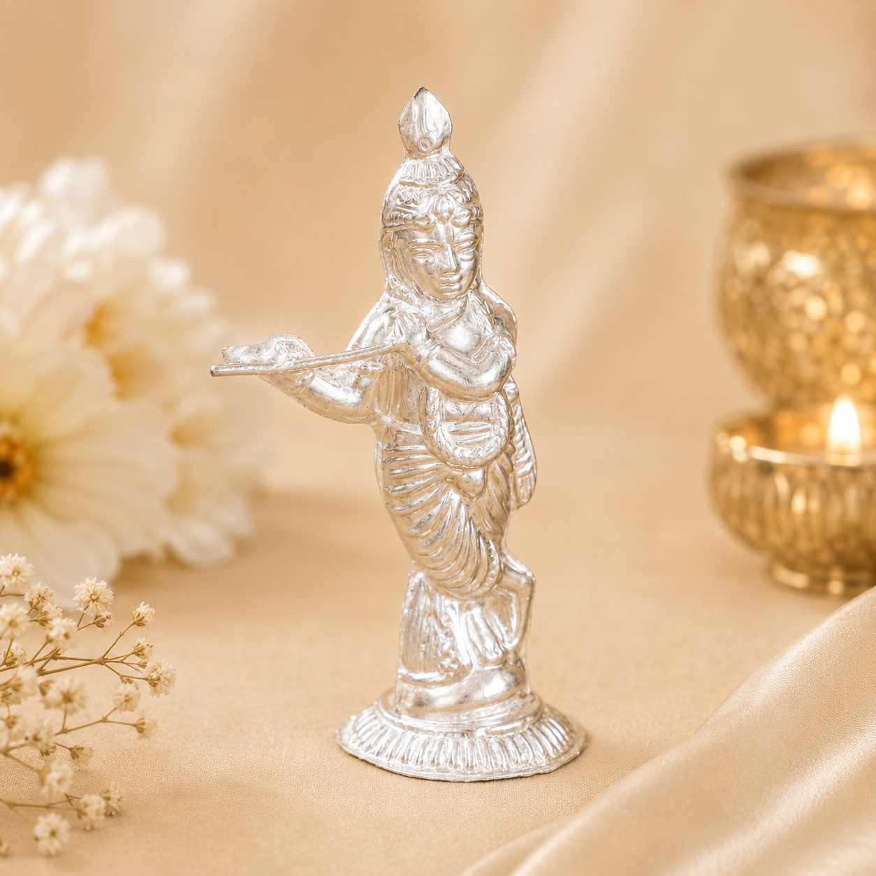 Dreamy Girdhar Silver Idol