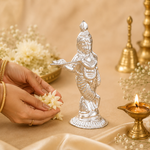Dreamy Girdhar Silver Idol