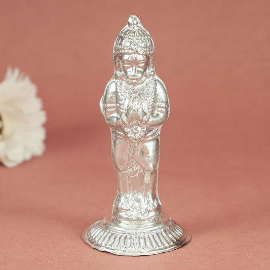 Ethereal Anjaneya Silver Idol