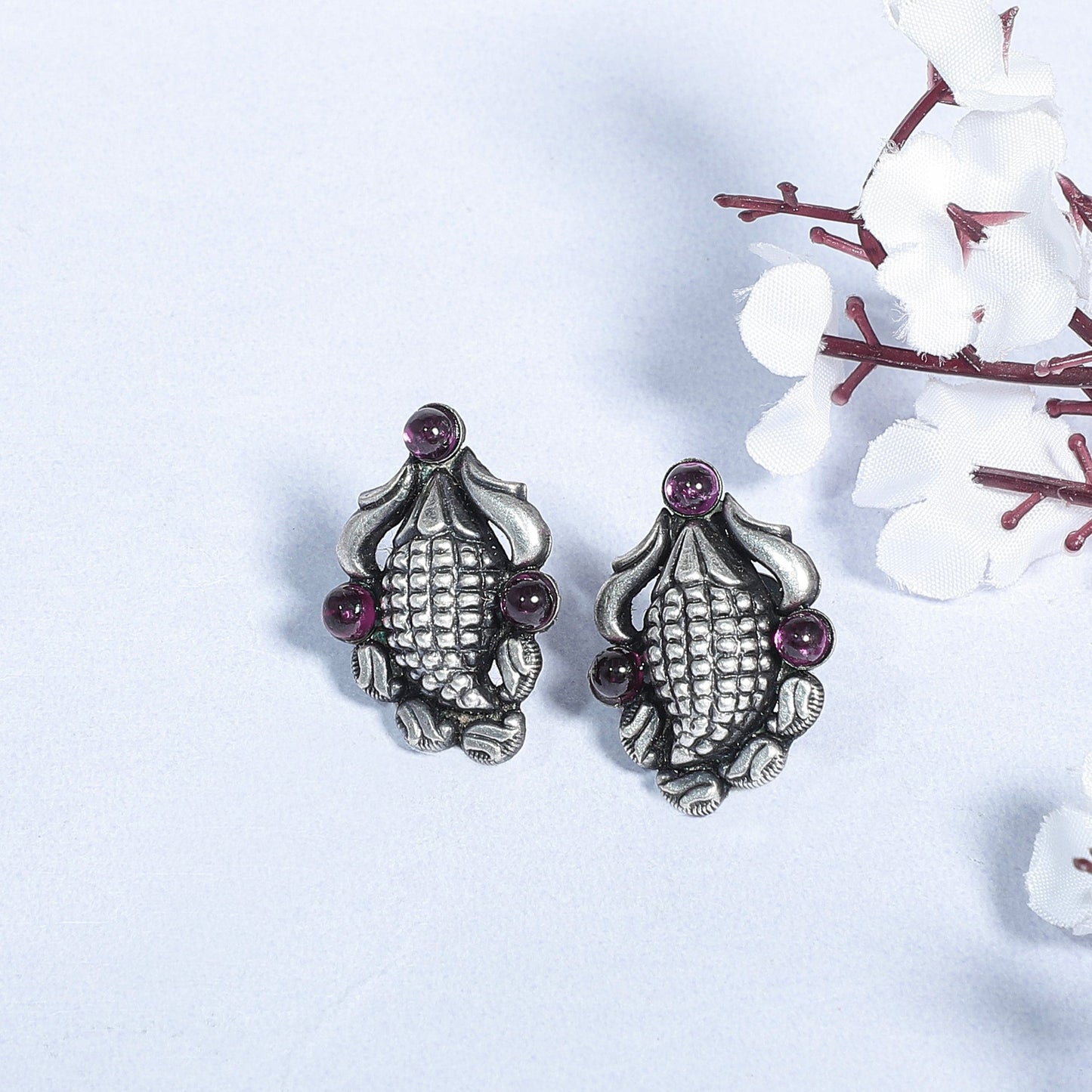 Anaisha Fancy Silver Earrings