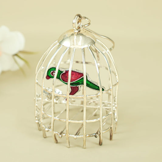 Classy Silver Parrot Cage