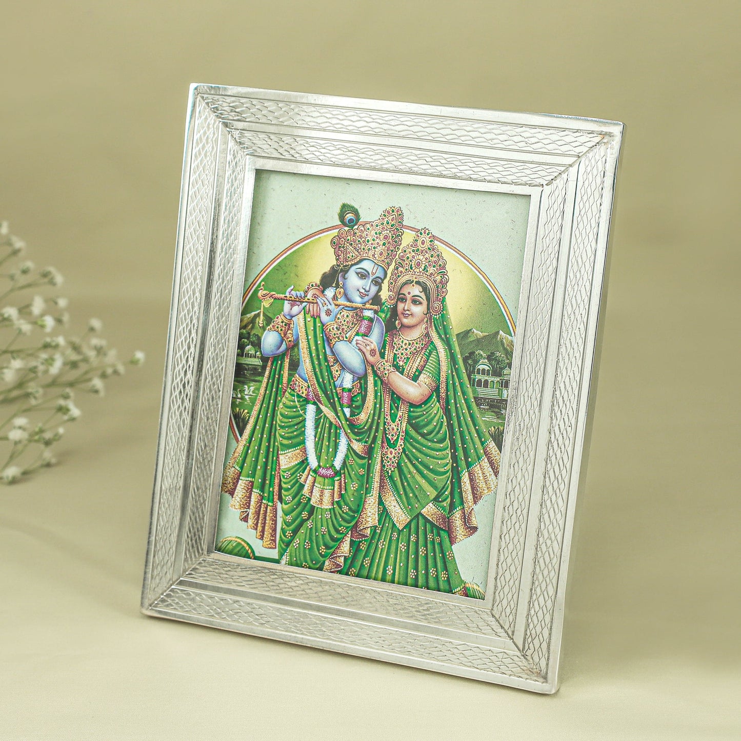 Fancy Silver Photo Frame