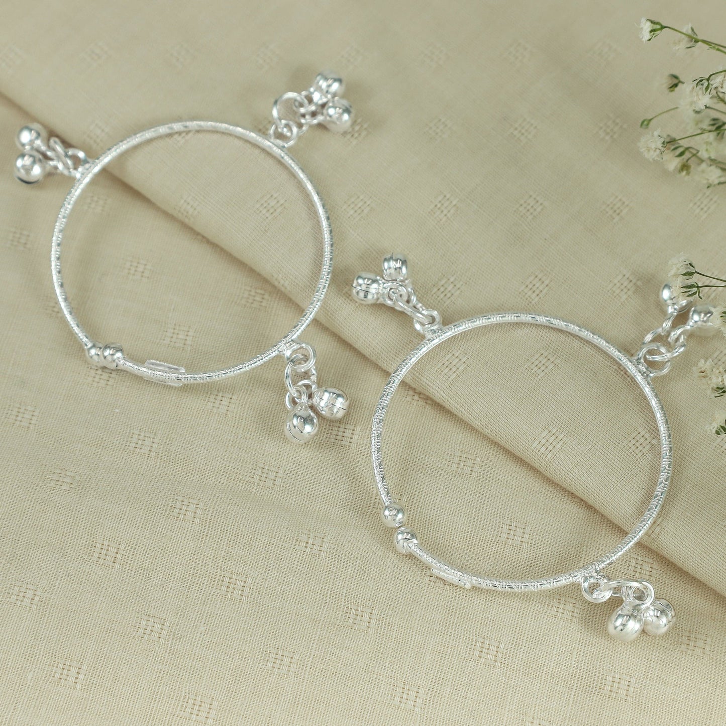 Vamika Silver Baby Bangles