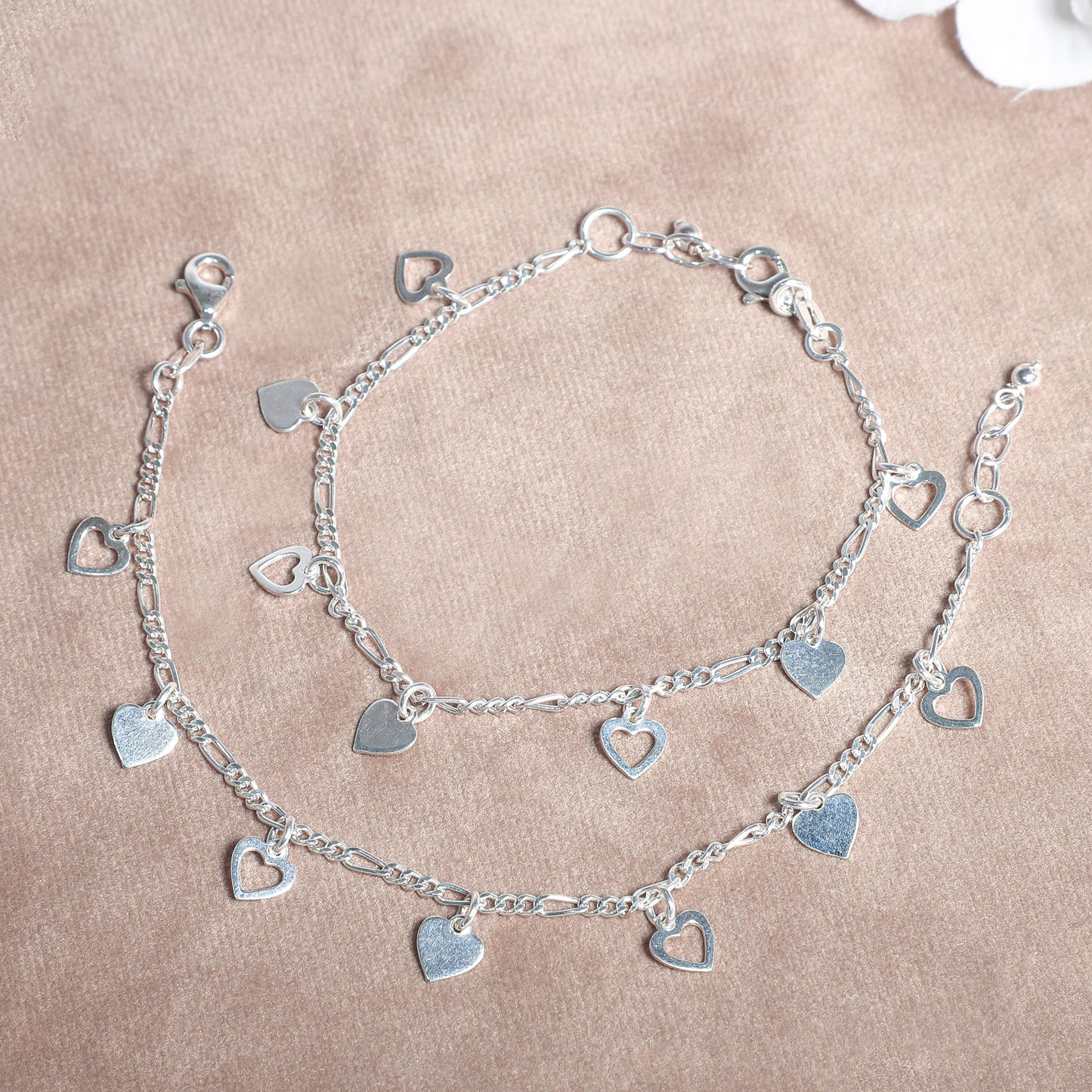 Lovely Silver Baby Anklets