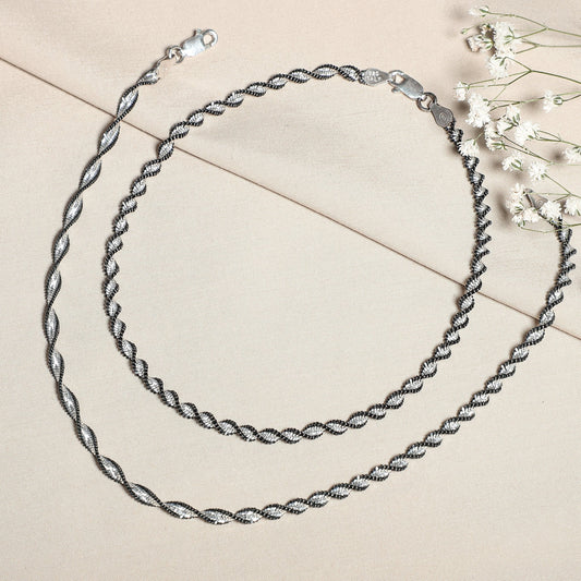 Reena Silver Anklets