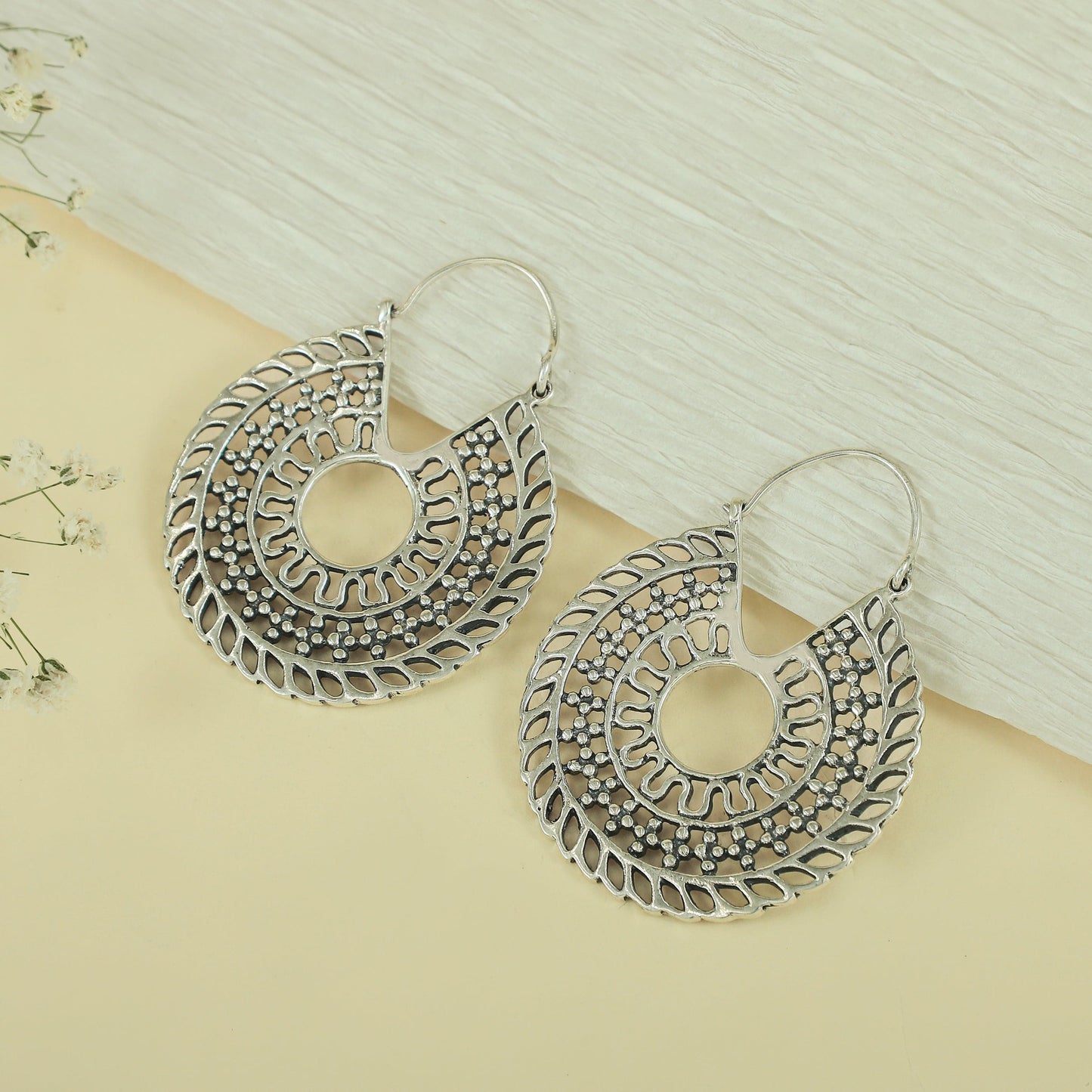 Reema Modern Silver Earrings