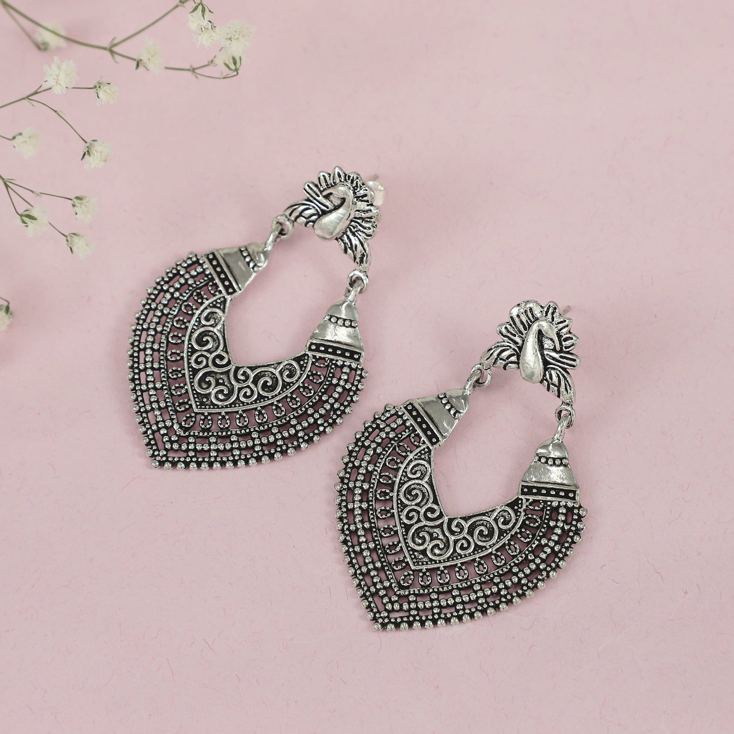 Pihu Charming Silver Earrings