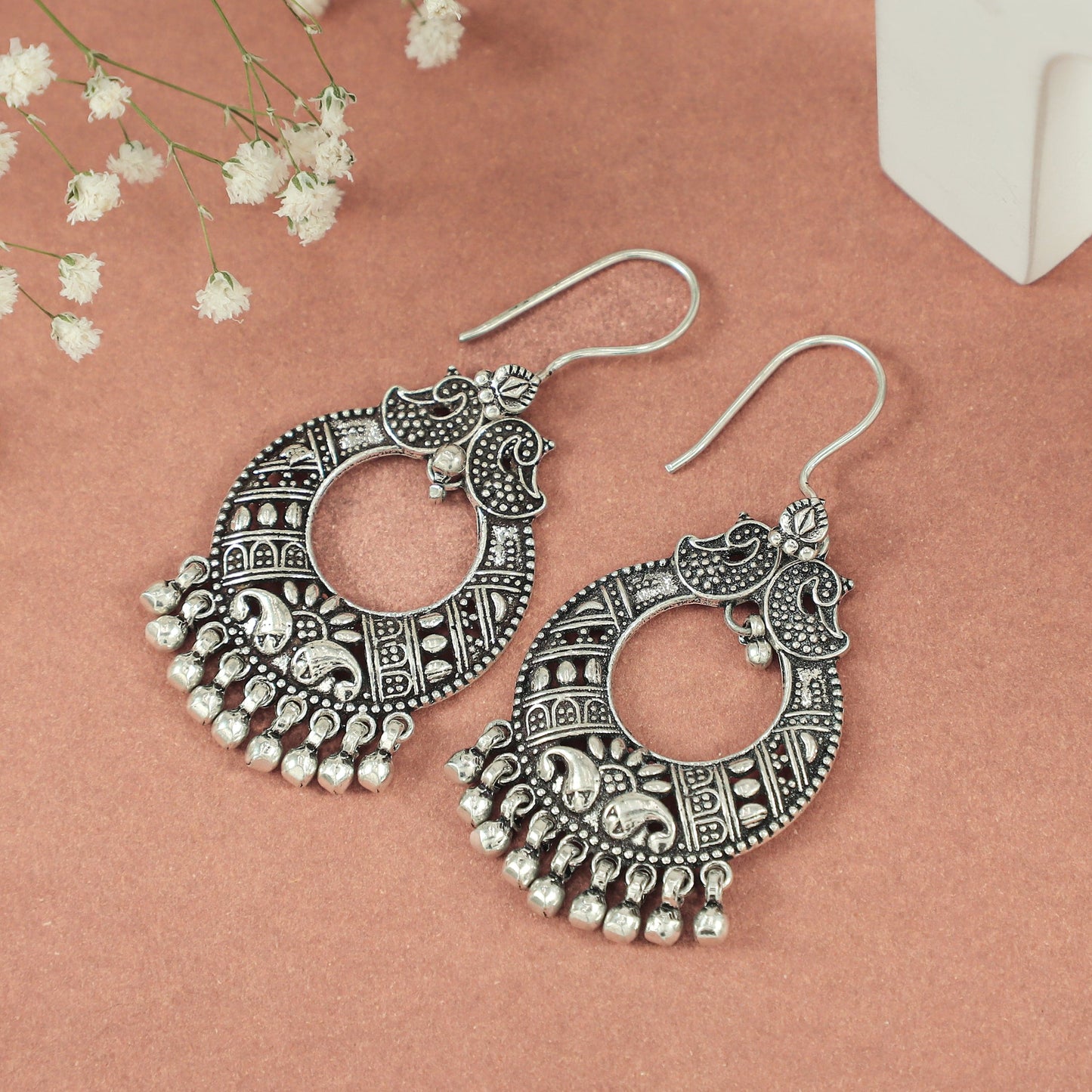 Tarini Classy Silver Earrings