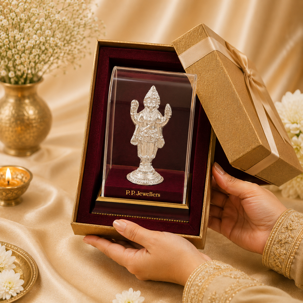 Vishnu Anant Roop Silver Idol