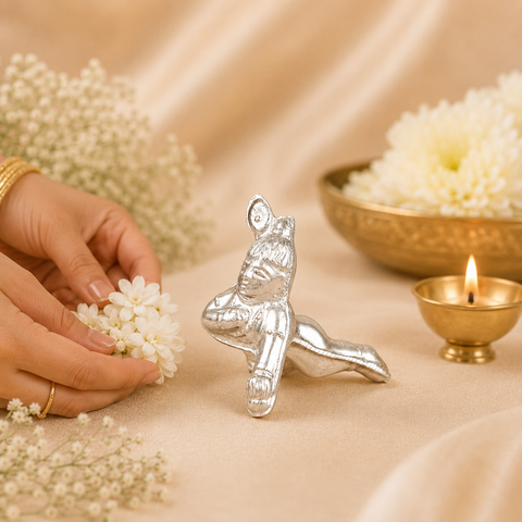 Classy Kanhaiya Silver Idol
