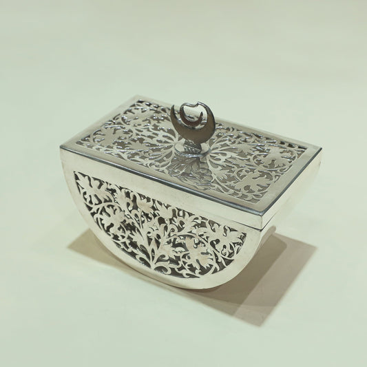 Gleaming Silver Dryfruit Box