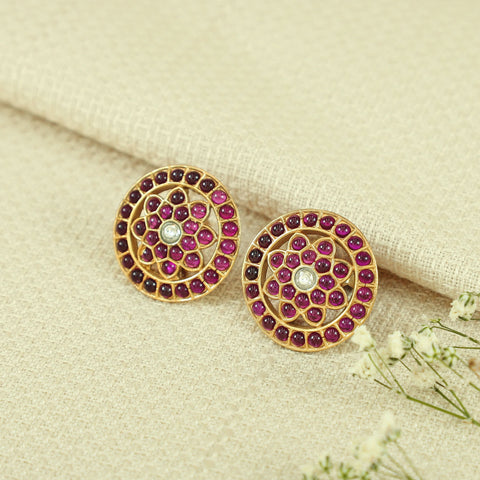 Zivara Ethnic Elegance Silver Earrings