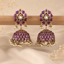 Ruhika Delicate Pearl Silver Jhumki