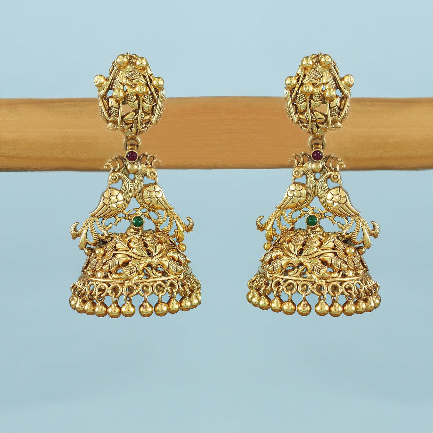 Mayur Gold Plated Silver Earrings