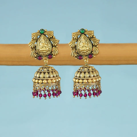 Lakshmika Temple Silver Jhumki