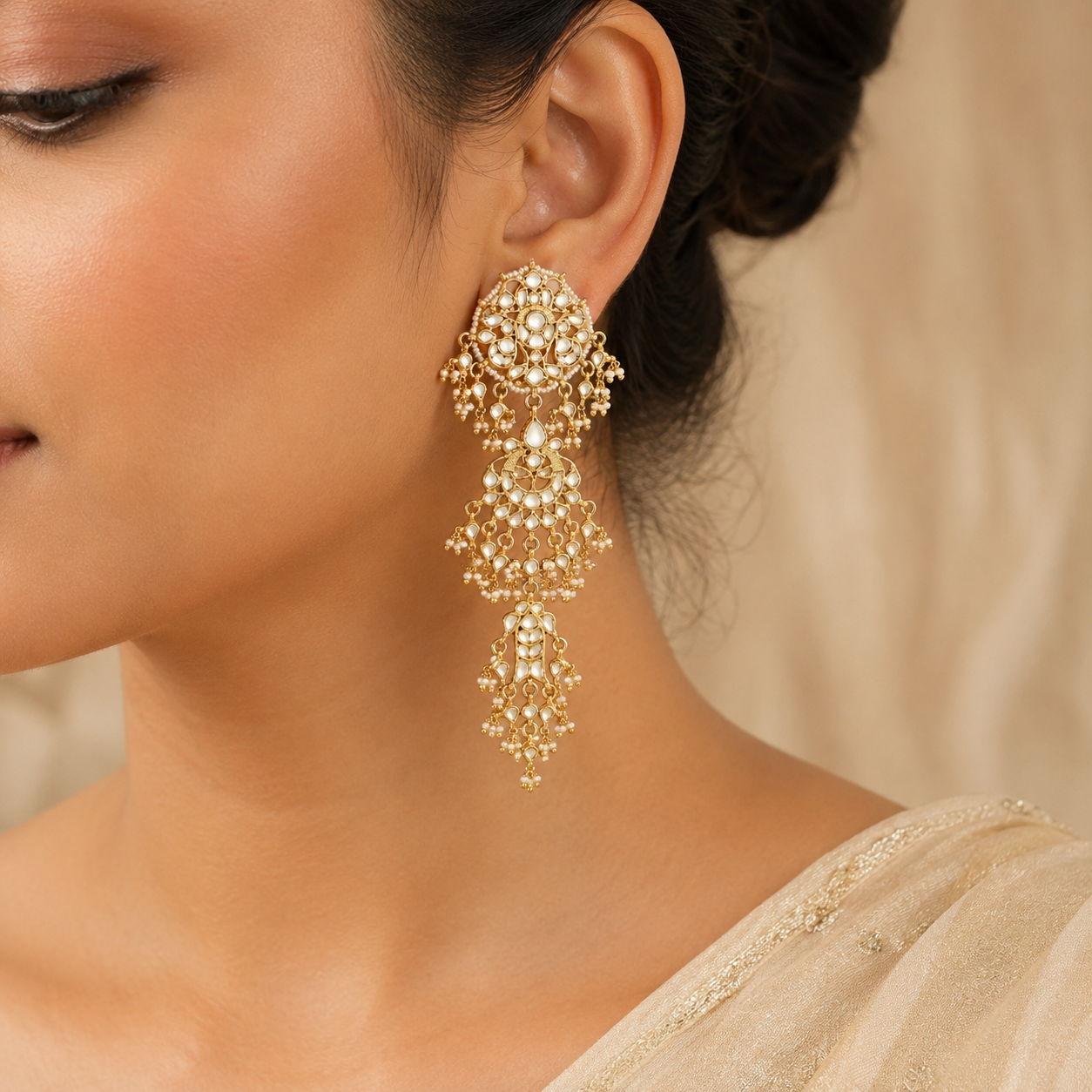Noorika Pearl Silver Earrings