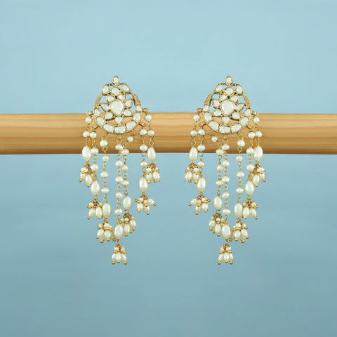 Nayantara Pearl Silver Earrings