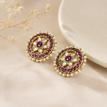 Ruhaina Floral Silver Earrings