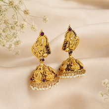 Devanshi Temple Silver Jhumki
